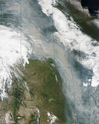 Illustration for article titled Smoke From Canadian Wildfires Is Pouring Into the US Like a River
